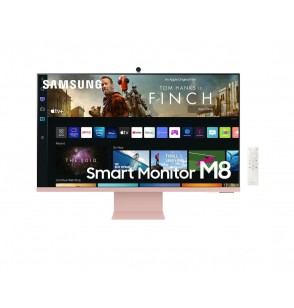 LCD Monitor | SAMSUNG | S32BM80PUU | 32" | 4K | Panel VA | 3840x2160 | 16:9 | 60Hz | 4 ms | Speakers | Camera | Height adjustable | Tilt | Colour Pink | LS32BM80PUUXEN
