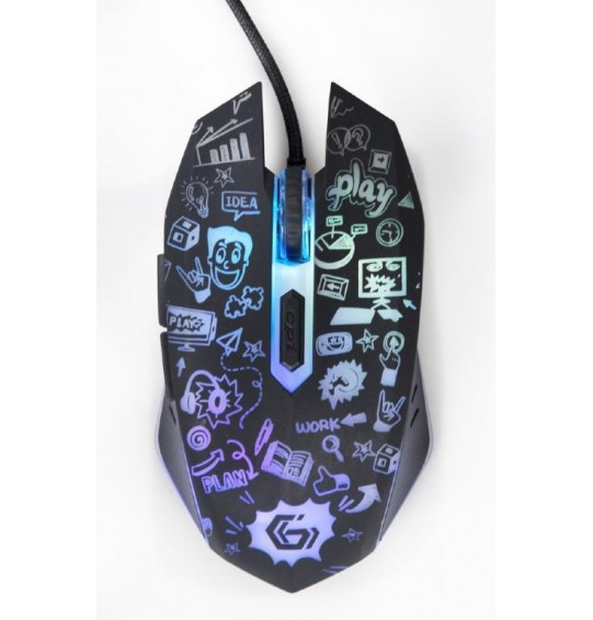 MOUSE USB OPTICAL BLACK/MUS-6B-GRAFIX-01 GEMBIRD