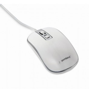 MOUSE USB OPTICAL WHITE/SILVER/MUS-4B-06-WS GEMBIRD