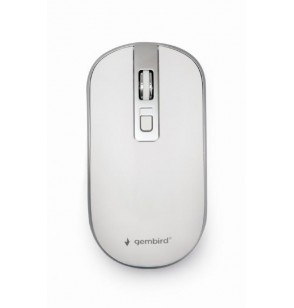 MOUSE USB OPTICAL WRL WHITE/SILVER MUSW-4B-06-WS GEMBIRD