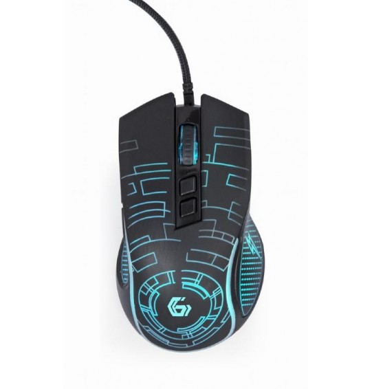 MOUSE USB OPTICAL GAMING/BLACK MUSG-RGB-01 GEMBIRD