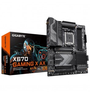 Mainboard | GIGABYTE | AMD X670 | SAM5 | ATX | Memory DDR5 | Memory slots 4 | 1xPCI-Express 3.0 16x | 1xPCI-Express 4.0 16x | 2xM.2 | 1xHDMI | 4xUSB 2.0 | 8xUSB 3.2 | 1xUSB-C | 1xRJ45 | 3xAudio port | X670GAMINGXAX1.0