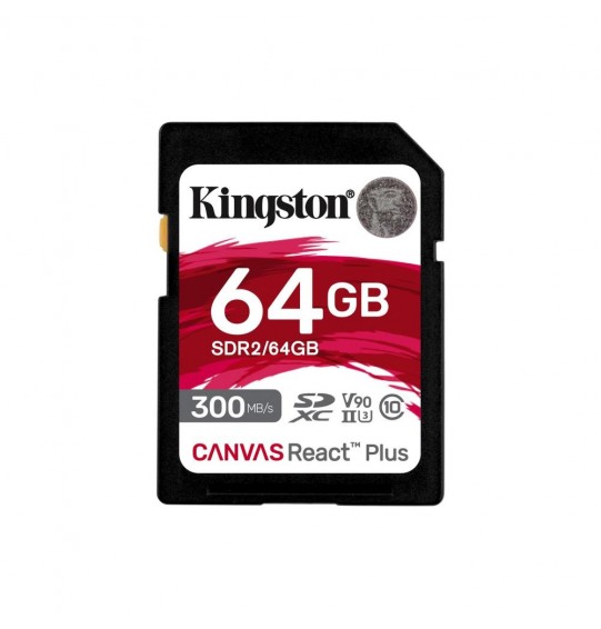 MEMORY SDXC 64GB C10/SDR2/64GB KINGSTON