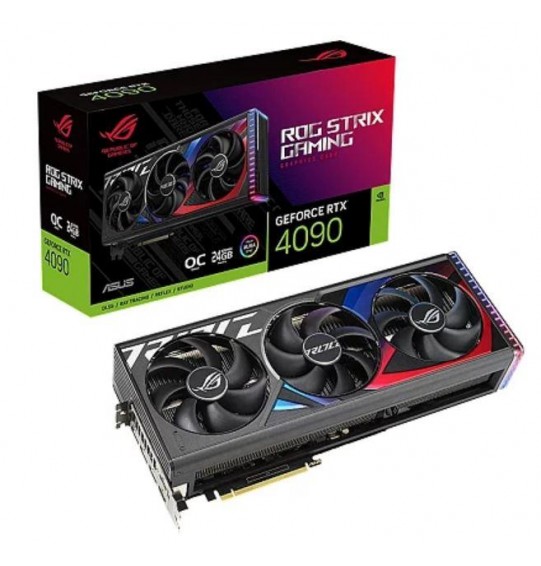 Graphics Card | ASUS | NVIDIA GeForce RTX 4090 | 24 GB | GDDR6X | PCIE 4.0 16x | 2xHDMI | 3xDisplayPort | ROG-STRIX-RTX4090O24G-GAM