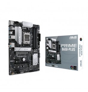 Mainboard | ASUS | AMD B650 | SAM5 | ATX | Memory DDR5 | Memory slots 4 | 2xPCI-Express 4.0 1x | 2xPCI-Express 4.0 16x | 2xM.2 | 1xHDMI | 1xDisplayPort | 2xUSB 2.0 | 5xUSB 3.2 | 1xUSB-C | 1xOptical S/PDIF | 1xRJ45 | 5xAudio port | PRIMEB650-PLUS
