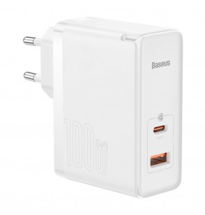 MOBILE CHARGER WALL 100W/WHITE CCGP090202 BASEUS