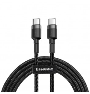 CABLE USB-C TO USB-C 2M/GRAY/BLACK CATKLF-HG1 BASEUS
