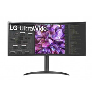 LCD Monitor | LG | 34WQ75C-B | 34" | Curved/21 : 9 | Panel IPS | 3440x1440 | 21:9 | 5 ms | Speakers | Height adjustable | Tilt | 34WQ75C-B