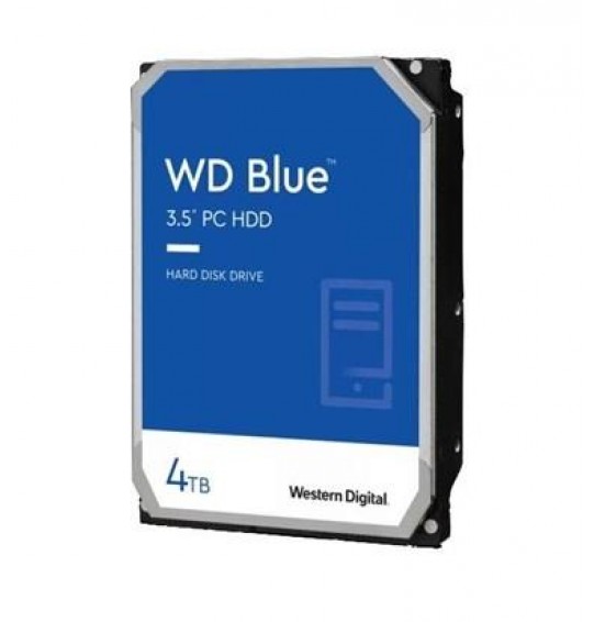 HDD | WESTERN DIGITAL | Blue | 4TB | SATA | 256 MB | 5400 rpm | 3,5" | WD40EZAX