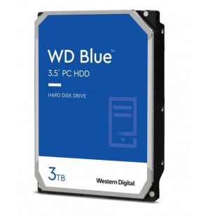 HDD | WESTERN DIGITAL | Blue | 3TB | SATA | 256 MB | 5400 rpm | 3,5" | WD30EZAX