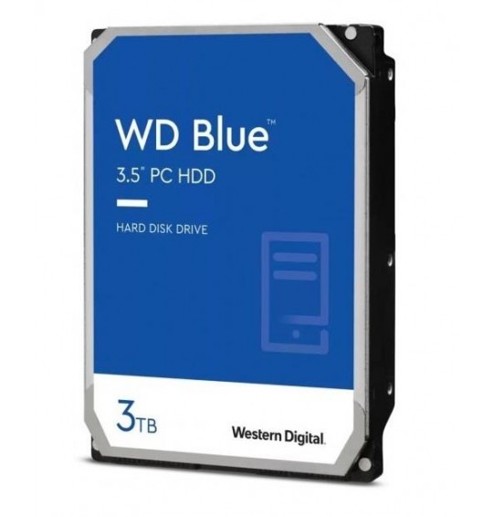 HDD | WESTERN DIGITAL | Blue | 3TB | SATA | 256 MB | 5400 rpm | 3,5" | WD30EZAX