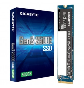 SSD | GIGABYTE | Gen3 2500E | 500GB | M.2 | PCIE | NVMe | Write speed 1500 MBytes/sec | Read speed 2300 MBytes/sec | 2.3mm | MTBF 1500000 hours | G325E500G
