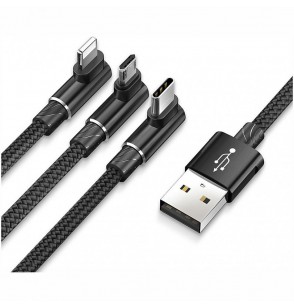 CABLE USB TO 3IN1 1.2M/BLACK CAMLT-WZ01 BASEUS