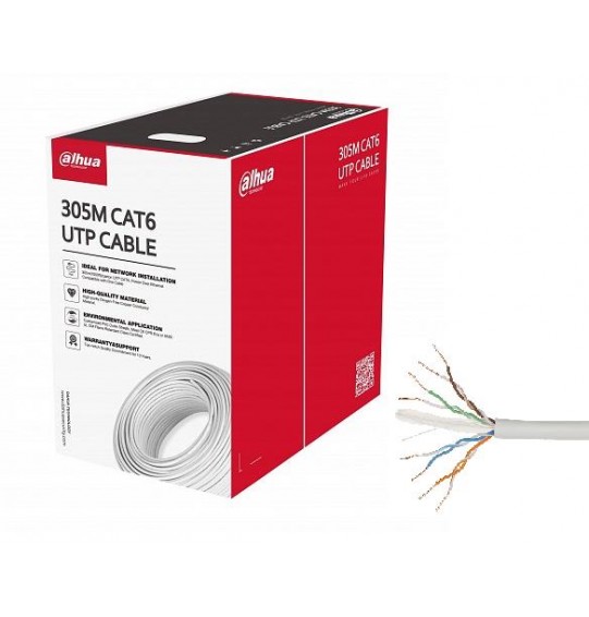 CABLE CAT6 UTP 305M WHITE/PFM920I-6UN-C DAHUA