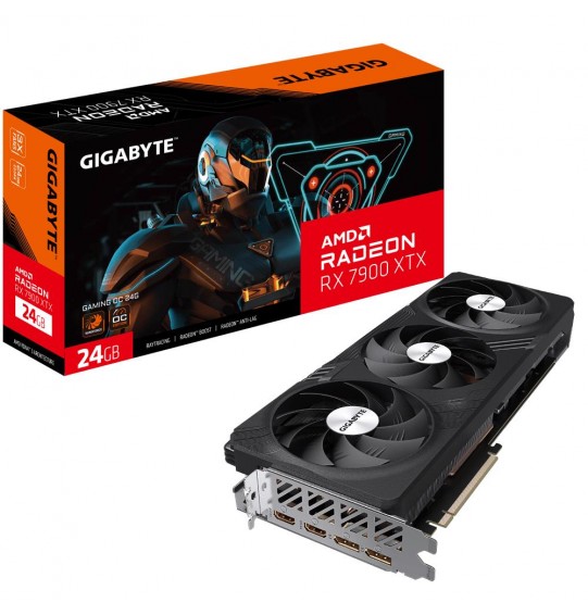 Graphics Card | GIGABYTE | AMD Radeon RX 7900 XTX | 24 GB | GDDR6 | 384 bit | PCIE 4.0 16x | 2xHDMI | 2xDisplayPort | GV-R79XTXGAMINGOC-24GD