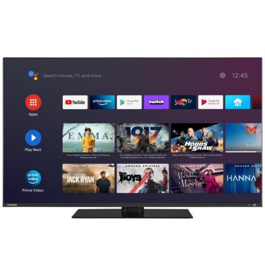 TV Set | TOSHIBA | 50" | 4K/Smart | QLED | 3840x2160 | Wireless LAN | Bluetooth | Android | 50QA7D63DG