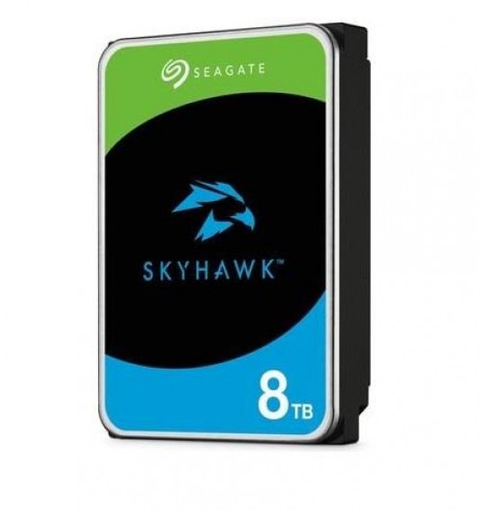 HDD | SEAGATE | SkyHawk | 8TB | SATA | 256 MB | 5400 rpm | Discs/Heads 4/8 | 3,5" | ST8000VX010