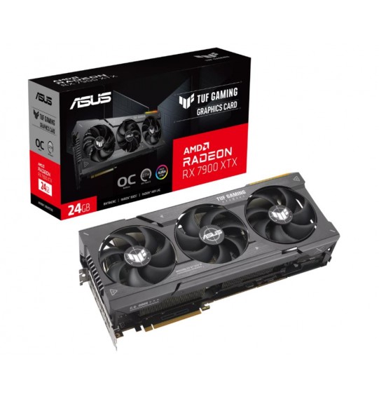 Graphics Card | ASUS | AMD Radeon RX 7900 XTX | 24 GB | GDDR6 | 384 bit | PCIE 4.0 16x | 1xHDMI | 3xDisplayPort | TUF-RX7900XTX-O24G-GAMING