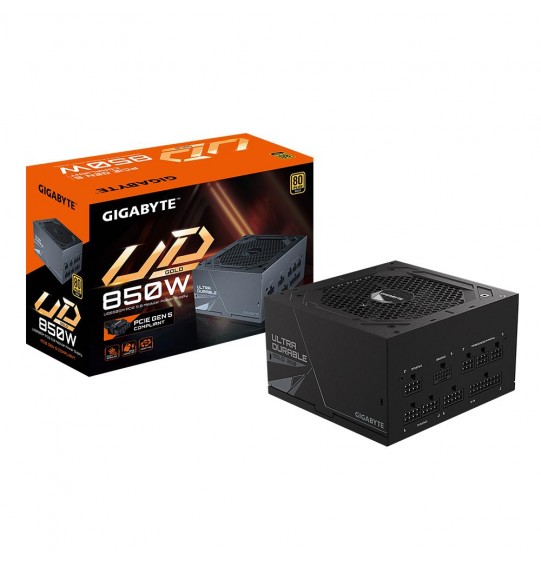 Power Supply | GIGABYTE | 850 Watts | Efficiency 80 PLUS GOLD | PFC Active | MTBF 100000 hours | GP-UD850GMPG5