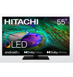 TV Set | HITACHI | 55" | 4K/Smart | QLED | 3840x2160 | Wireless LAN | Bluetooth | Android | 55HAQ6460