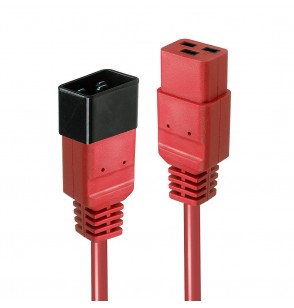 CABLE POWER IEC EXTENSION 1M/RED 30123 LINDY