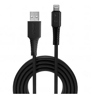 CABLE USB-A TO LIGHTNING 1M/BLACK 31320 LINDY