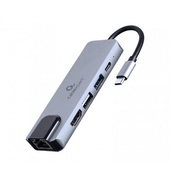 I/O ADAPTER USB-C TO HDMI/USB3/5IN1 A-CM-COMBO5-04 GEMBIRD