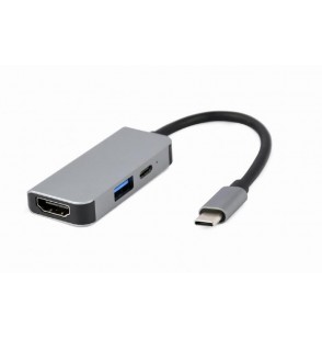 I/O ADAPTER USB-C TO HDMI/USB3/3IN1 A-CM-COMBO3-02 GEMBIRD
