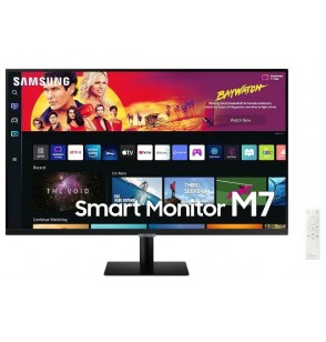 LCD Monitor | SAMSUNG | 32" | TV Monitor/Smart/4K | Panel VA | 3840x2160 | 16:9 | 60Hz | 4 ms | Speakers | Tilt | Colour Black | LS32BM700UPXEN