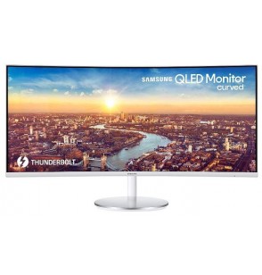 LCD Monitor | SAMSUNG | 34" | Curved/21 : 9 | 3440x1440 | 21:9 | 100Hz | 4 ms | Speakers | Height adjustable | Tilt | Colour White | LC34J791WTPXEN
