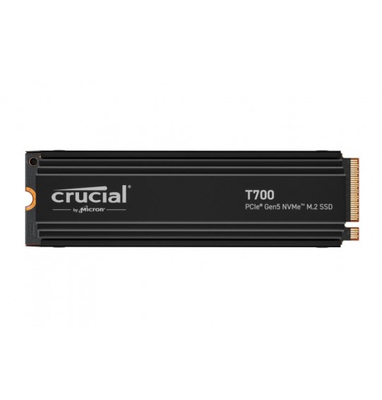 SSD | CRUCIAL | T700 | 1TB | M.2 | PCIE | NVMe | TLC | Write speed 9500 MBytes/sec | Read speed 11700 MBytes/sec | TBW 600 TB | CT1000T700SSD5