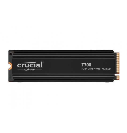 SSD | CRUCIAL | T700 | 4TB | M.2 | PCIE | NVMe | TLC | Write speed 11800 MBytes/sec | Read speed 12400 MBytes/sec | TBW 2400 TB | CT4000T700SSD5