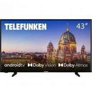 TV Set | TELEFUNKEN | 43" | 4K/Smart | 3840x2160 | Wireless LAN | Bluetooth | Android TV | Black | 43UG8460