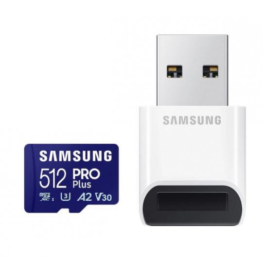 MEMORY MICRO SDXC PRO+ 512GB/W/READER MB-MD512SB/WW SAMSUNG