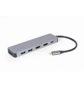 I/O ADAPTER USB-C TO HDMI/USB3/3IN1 A-CM-COMBO3-03 GEMBIRD