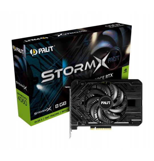 Graphics Card | PALIT | NVIDIA GeForce RTX 4060 | 8 GB | GDDR6 | 128 bit | PCIE 4.0 16x | Dual Slot Fansink | 1xHDMI | 3xDisplayPort | NE64060019P1-1070F