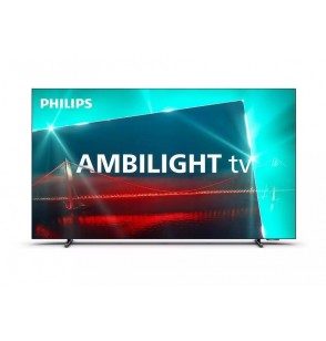 TV Set | PHILIPS | 48" | OLED/Smart | 3840x2160 | Wireless LAN | Bluetooth | Google TV | Metallic | 48OLED718/12
