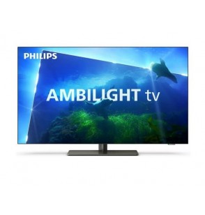 TV Set | PHILIPS | 48" | OLED/Smart | 3840x2160 | Wireless LAN | Bluetooth | Google TV | Metallic | 48OLED818/12