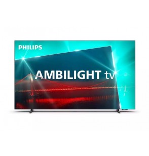 TV Set | PHILIPS | 55" | OLED/Smart | 3840x2160 | Wireless LAN | Bluetooth | Google TV | Metallic | 55OLED718/12