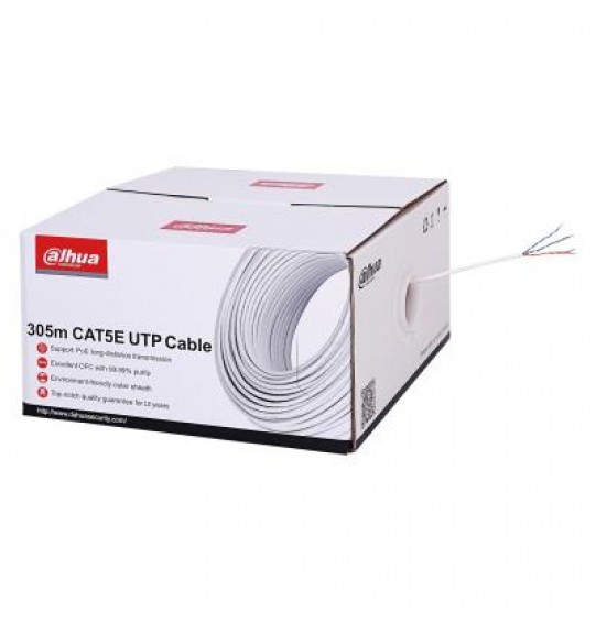 CABLE CAT5E UTP 305M WHITE/PFM920I-5EU-C DAHUA