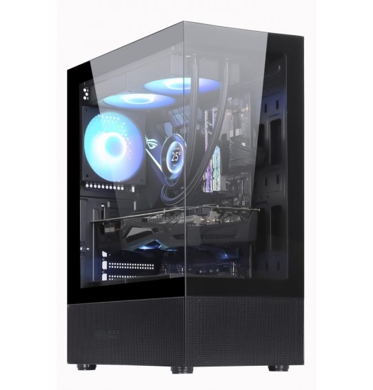 Case | GOLDEN TIGER | Raider DK-6 | MidiTower | Case product features Transparent panel | Not included | ATX | Colour Black | RAIDERDK6