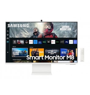 LCD Monitor | SAMSUNG | Smart M8 M801 | 32" | Smart/4K | Panel VA | 3840x2160 | 16:9 | 60Hz | 4 ms | Speakers | Camera | Pivot | Height adjustable | Tilt | Colour White | LS32CM801UUXDU