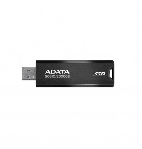 External SSD | ADATA | SC610 | 2TB | USB 3.2 | Write speed 500 MBytes/sec | Read speed 550 MBytes/sec | SC610-2000G-CBK/RD