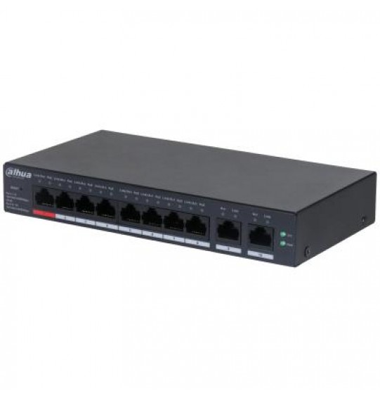 Switch | DAHUA | CS4010-8GT-110 | Type L2 | Desktop/pedestal | 8x10Base-T / 100Base-TX / 1000Base-T | PoE ports 8 | DH-CS4010-8GT-110