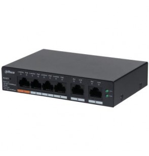 Switch | DAHUA | CS4006-4GT-60 | Type L2 | Desktop/pedestal | PoE ports 4 | 60 Watts | DH-CS4006-4GT-60