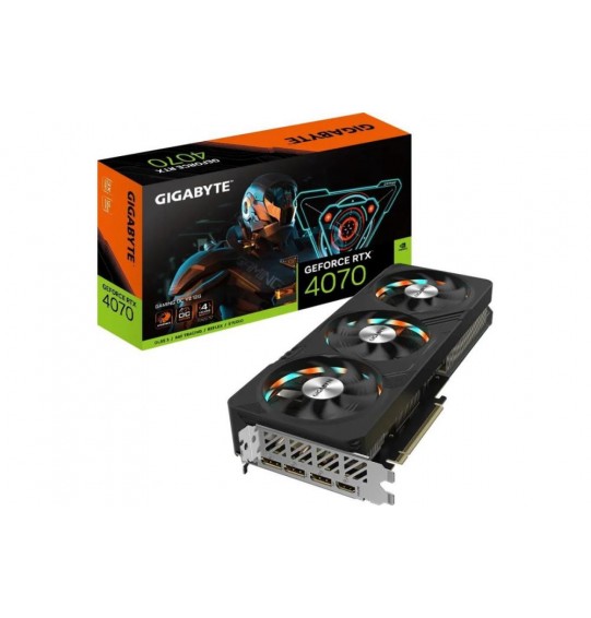 Graphics Card | GIGABYTE | NVIDIA GeForce RTX 4070 | 12 GB | GDDR6X | 192 bit | PCIE 4.0 16x | Dual Slot Fansink | 1xHDMI | 3xDisplayPort | GV-N4070GAMINGOCV2-12GD