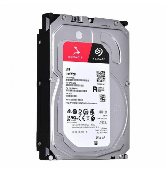 HDD | SEAGATE | IronWolf | 6TB | SATA | 256 MB | 5400 rpm | Discs/Heads 4/8 | 3,5" | ST6000VN006