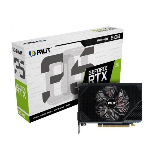 Graphics Card | PALIT | NVIDIA GeForce RTX 3050 | 6 GB | GDDR6 | 96 bit | PCIE 4.0 16x | GPU 1442 MHz | Single Slot Fansink | 1xHDMI | 1xDisplayPort | NE63050018JE-1070F