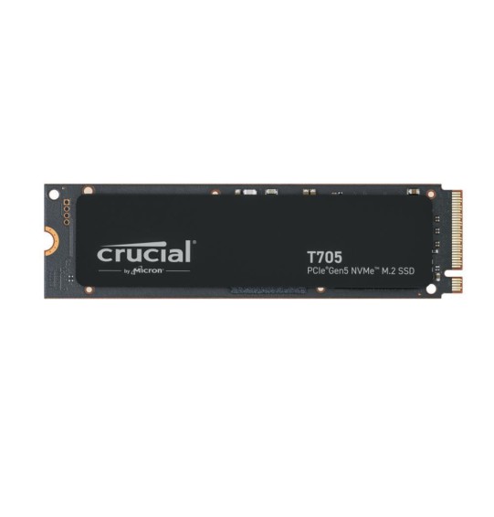 SSD | CRUCIAL | T705 | 1TB | M.2 | PCIe Gen5 | NVMe | Write speed 10200 MBytes/sec | Read speed 13600 MBytes/sec | TBW 600 TB | CT1000T705SSD3