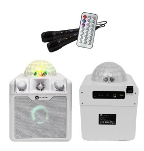 Portable Speaker | N-GEAR | DISCO BLOCK 410 WHITE | White | Wireless | Bluetooth | DISCOBLOCK410W